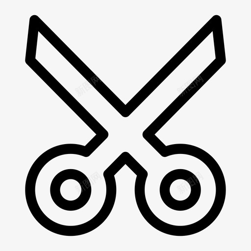 剪刀抽筋剪刀工具图标svg_新图网 https://ixintu.com 剪刀 剪刀工具 抽筋