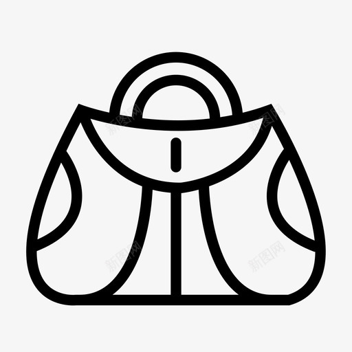 包手袋女士包图标svg_新图网 https://ixintu.com 包 化妆包 女士包 手袋