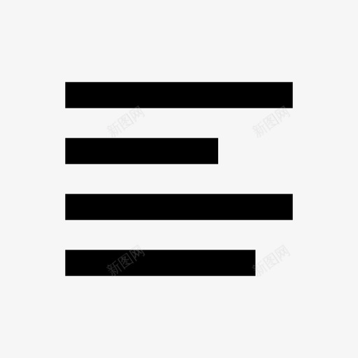 左对齐段落文本图标svg_新图网 https://ixintu.com 左对齐 文本 段落