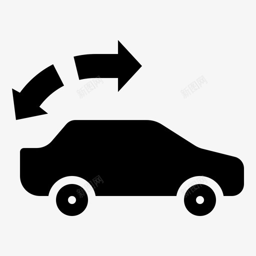 敞篷车车身汽车图标svg_新图网 https://ixintu.com 敞篷车 汽车 汽车零件标志 类型 车身