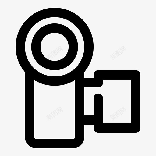 手持式摄像机摄像机电影图标svg_新图网 https://ixintu.com 手持式摄像机 摄像机 电影 设备间隙脂肪