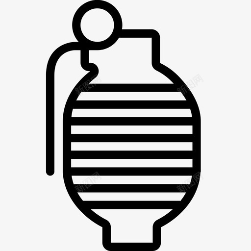 手榴弹炸弹炸药图标svg_新图网 https://ixintu.com 手榴弹 手雷 武器 武器概要 炸弹 炸药