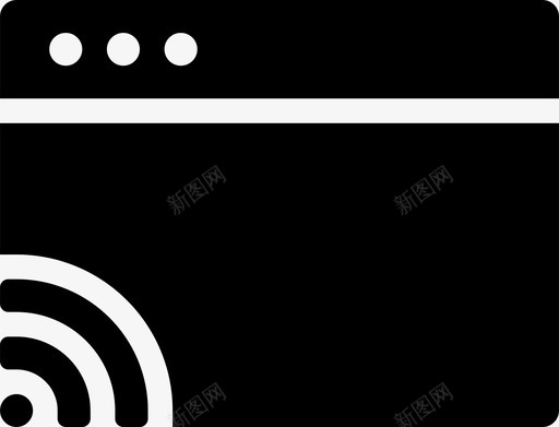浏览器连接计算机互联网图标svg_新图网 https://ixintu.com wifi 互联网 信号 屏幕第3部分已填充 流 浏览器连接 计算机