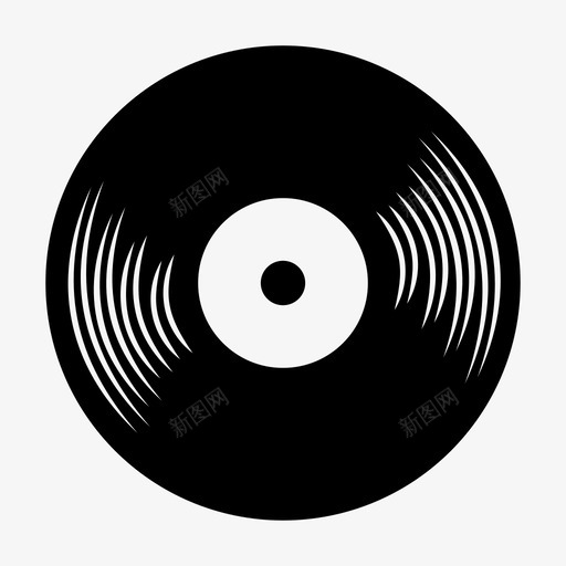 乙烯基dj音乐图标svg_新图网 https://ixintu.com dj 乙烯基 乙烯基唱片 声音 音乐