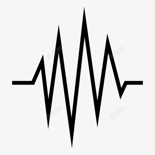 波音频音乐图标svg_新图网 https://ixintu.com 声音 手机 收音机 波 音乐 音频
