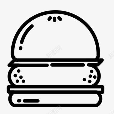 汉堡快餐食物图标图标