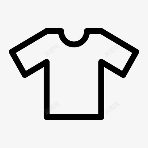 衬衫衣服短袖衬衫图标svg_新图网 https://ixintu.com t恤 上衣 短袖衬衫 衣服 衬衫