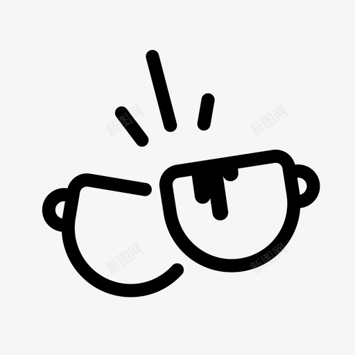 咖啡杯子烤面包图标svg_新图网 https://ixintu.com 咖啡 杯子 烤面包