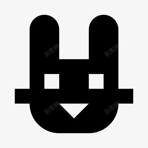 兔子动物micro8图标svg_新图网 https://ixintu.com micro8 兔子 动物
