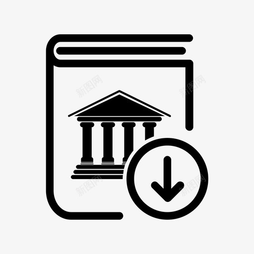 银行存折电子书低图标svg_新图网 https://ixintu.com 低 出版 电子书 银行存折下载