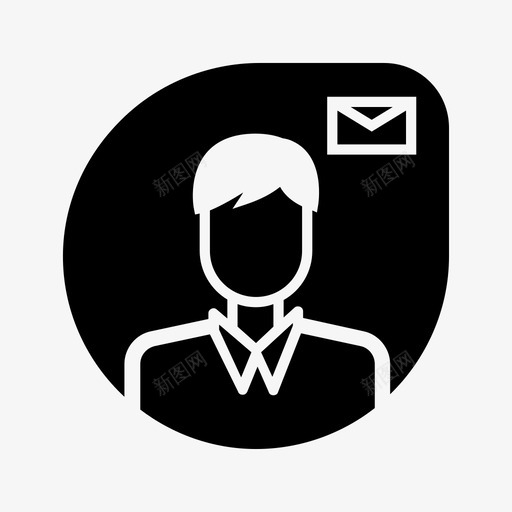 用户头像男个人资料图标svg_新图网 https://ixintu.com 个人资料 用户头像 男
