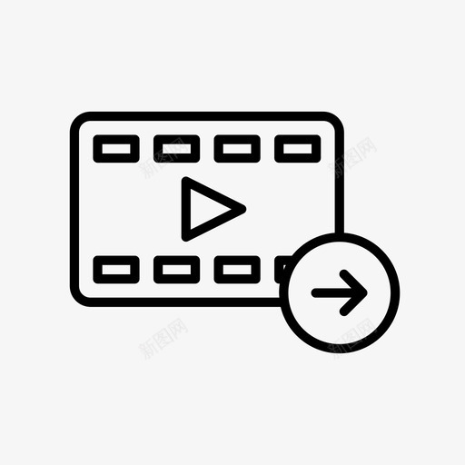 视频下一个下一个音乐播放器图标svg_新图网 https://ixintu.com 下一个音乐 播放器 视频下一个 视频播放器