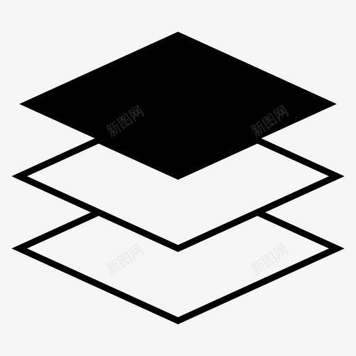 层第一层接口图标svg_新图网 https://ixintu.com 层 接口 栈 第一层
