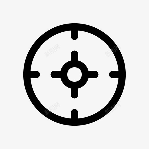 瞄准绕圈图标svg_新图网 https://ixintu.com 瞄准 绕圈