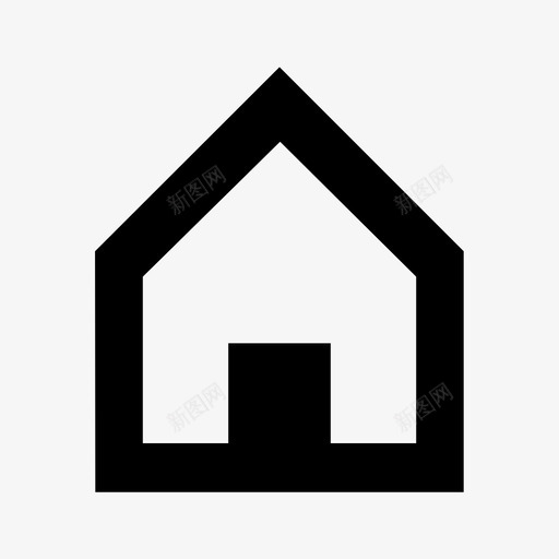 房子房屋财产图标svg_新图网 https://ixintu.com 房子 房屋 财产