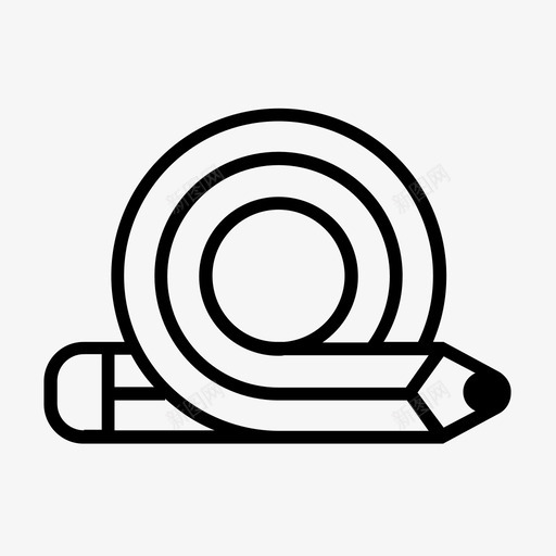 铅笔抽象图标svg_新图网 https://ixintu.com 抽象 绘画 设计 铅笔