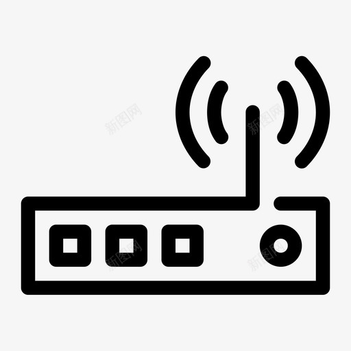 调制解调器连接路由器图标svg_新图网 https://ixintu.com wifi路由器 信号 设备gapfair 调制解调器 路由器 连接