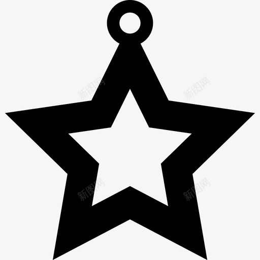 圣诞树之星圣诞快乐图标svg_新图网 https://ixintu.com 圣诞快乐 圣诞树之星