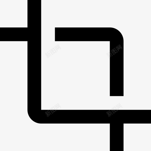 裁剪工具按钮材料单色图标svg_新图网 https://ixintu.com 单色 材料设计 裁剪工具按钮