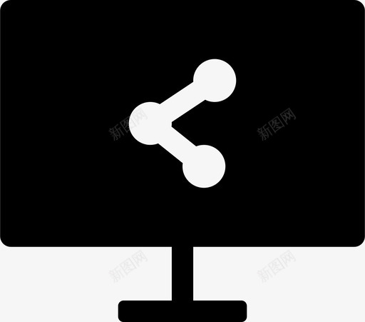 计算机共享internet媒体图标svg_新图网 https://ixintu.com internet 媒体 屏幕 屏幕第3部分已填充 社交 联机 计算机共享