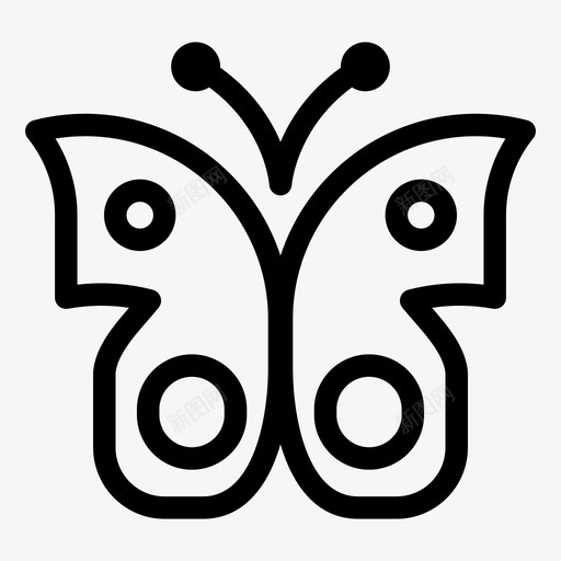 蝴蝶动物飞虫图标svg_新图网 https://ixintu.com 动物 大自然 春天 蝴蝶 飞虫