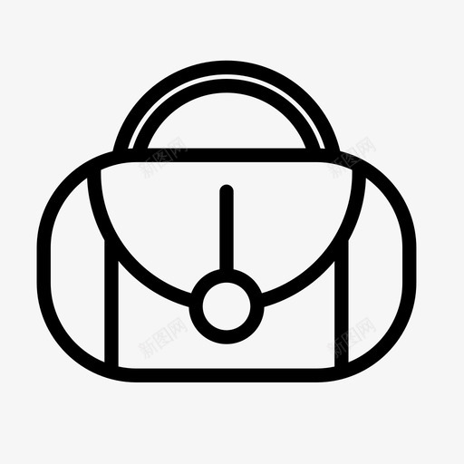 包手袋女士包图标svg_新图网 https://ixintu.com 包 化妆包 女士包 手袋 钱包