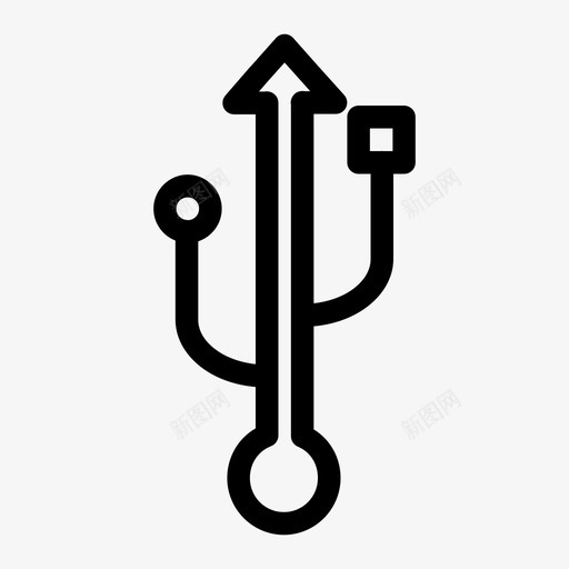 usb端口闪存驱动器usb驱动器图标svg_新图网 https://ixintu.com usb徽标 usb端口 usb符号 usb驱动器 闪存驱动器