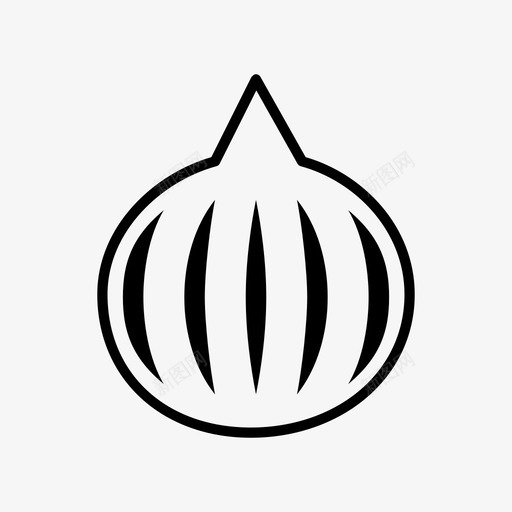 洋葱食物大蒜图标svg_新图网 https://ixintu.com 健康 大蒜 洋葱 蔬菜 食物
