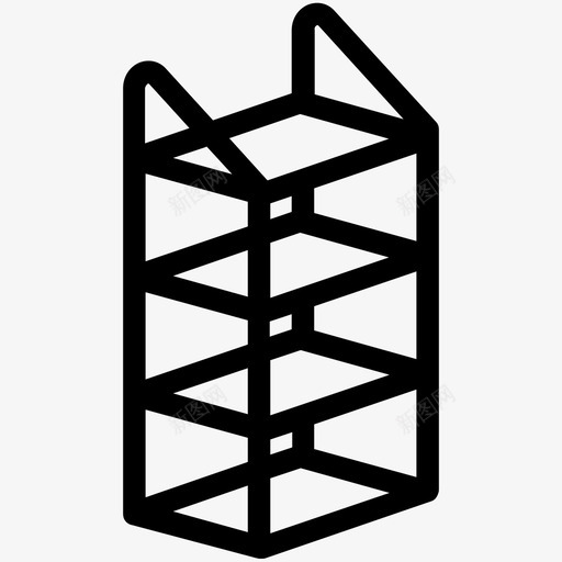 书柜橱柜家具图标svg_新图网 https://ixintu.com 书柜 家具 架子 橱柜