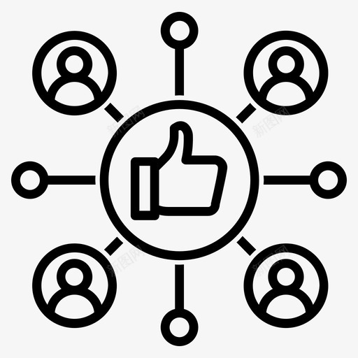 社交媒体连接活动营销图标svg_新图网 https://ixintu.com 活动 病毒式 社交媒体 社交媒体活动大纲 社交媒体连接 网络 营销