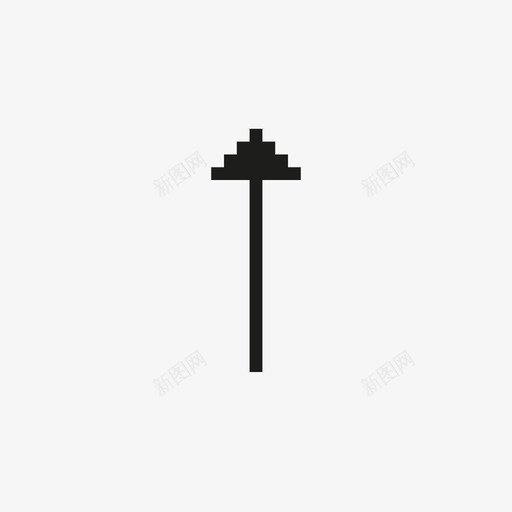 上箭头像素像素光标图标svg_新图网 https://ixintu.com 上箭头 像素 像素光标