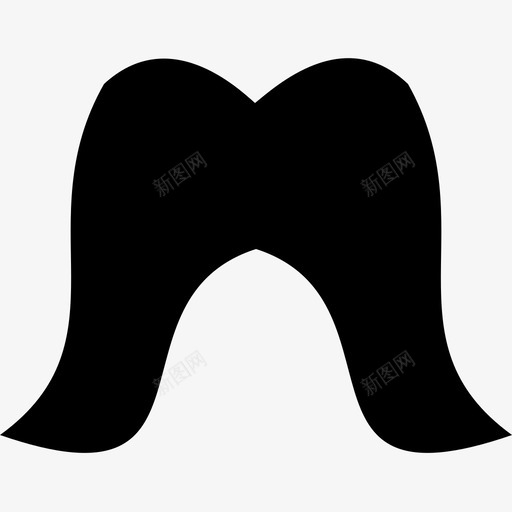 胡子身体部位图标svg_新图网 https://ixintu.com 胡子 身体部位