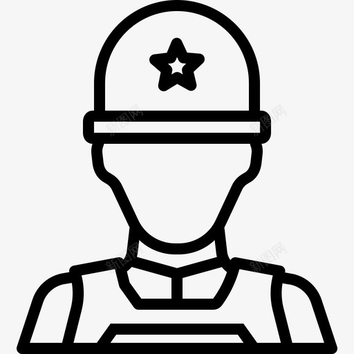 士兵军队化身图标svg_新图网 https://ixintu.com 人 军队 军队和战争 化身 士兵