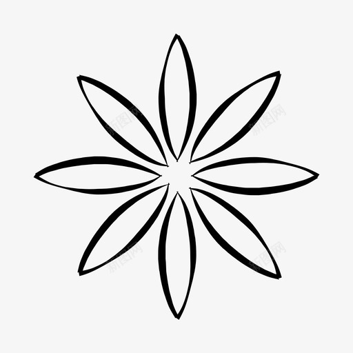 花雏菊手绘图标svg_新图网 https://ixintu.com 手绘 植物 花 花手绘 雏菊