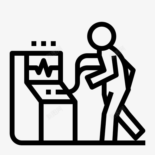 运动压力测试心脏保健图标svg_新图网 https://ixintu.com 保健 心脏 运动压力测试