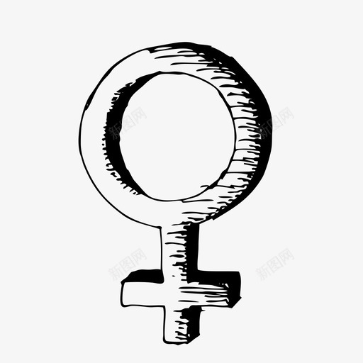女素描手绘图标svg_新图网 https://ixintu.com 女素描 手绘