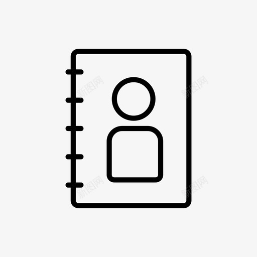 地址簿帐户用户图标svg_新图网 https://ixintu.com web图标 地址簿 帐户 用户