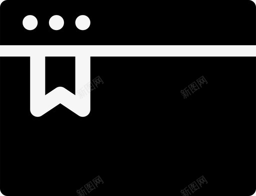 浏览器书签计算机收藏夹图标svg_新图网 https://ixintu.com internet 功能区 屏幕第3部分填充 收藏夹 浏览器书签 计算机