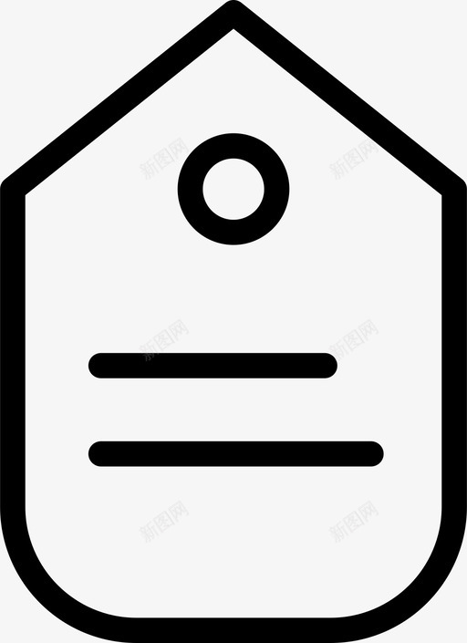 姓名标签书签图标svg_新图网 https://ixintu.com 书签 姓名标签