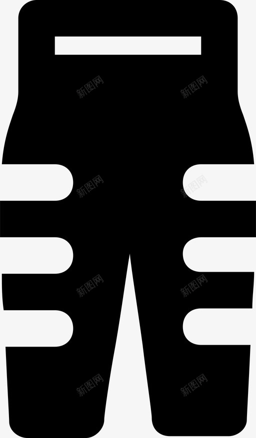 时髦的裤子衣服时尚图标svg_新图网 https://ixintu.com 女人 时尚 时髦的裤子 漂亮的女人衣服md固体 衣服