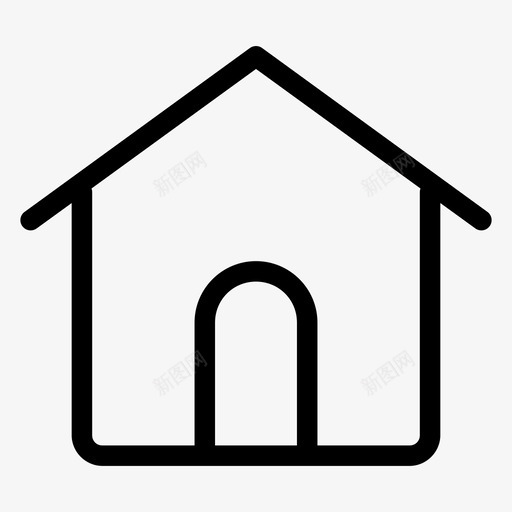 房子公寓大楼图标svg_新图网 https://ixintu.com 中型 住宅 公寓 办公室 大楼 房子