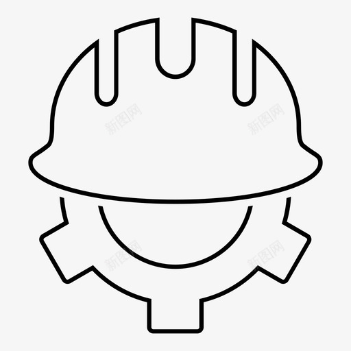 开发头盔工程设备图标svg_新图网 https://ixintu.com 工业 工业安全帽 工程 开发头盔 服务大纲 服务工程师 设备