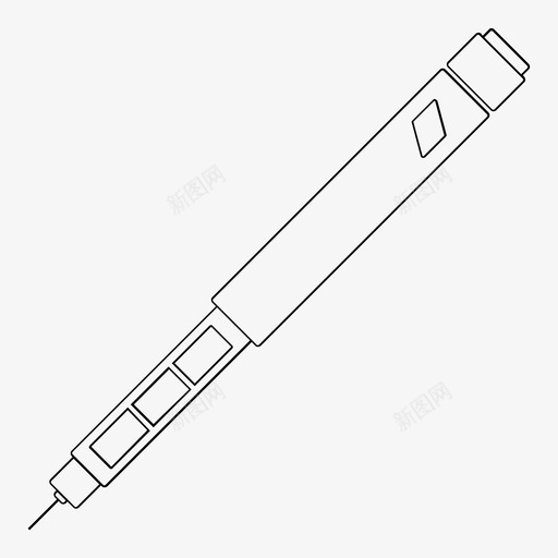 注射器糖尿病肾上腺素图标svg_新图网 https://ixintu.com 注射 注射器 笔 糖尿病 肾上腺素 胰岛素
