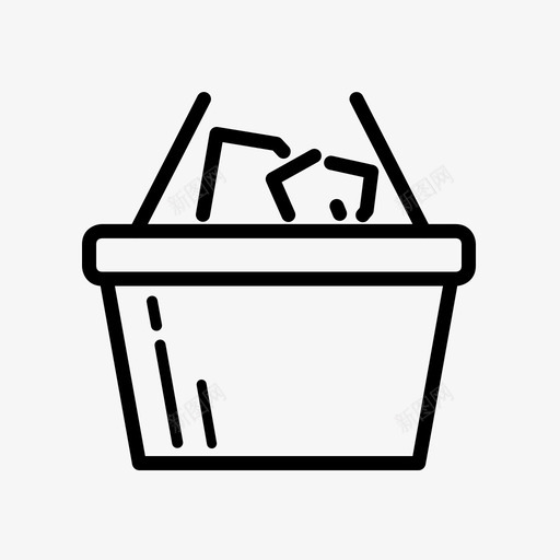 购物篮购买网上购物图标svg_新图网 https://ixintu.com 网上购物 购买 购物篮