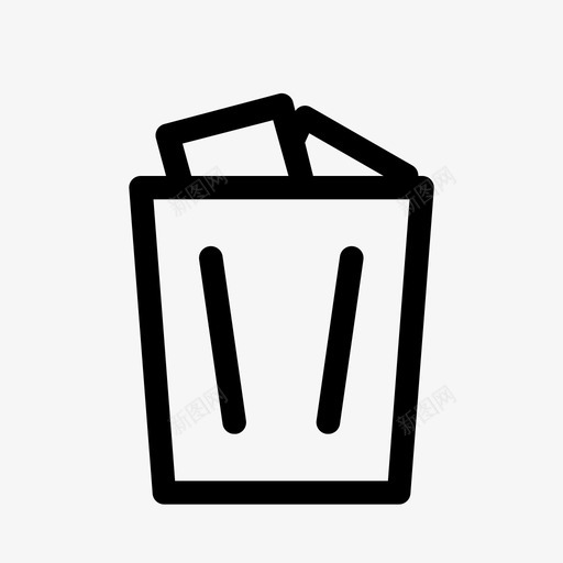 垃圾桶满了删除界面图标svg_新图网 https://ixintu.com 删除 垃圾桶 垃圾桶满了 界面 界面图标