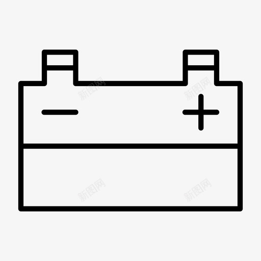 汽车电池充电能量图标svg_新图网 https://ixintu.com 充电 动力 汽车电池 能量