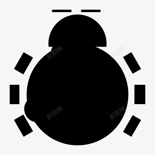 瓢虫错误昆虫图标svg_新图网 https://ixintu.com 好吃的网页元素10大胆锐利 昆虫 瓢虫 自然 错误