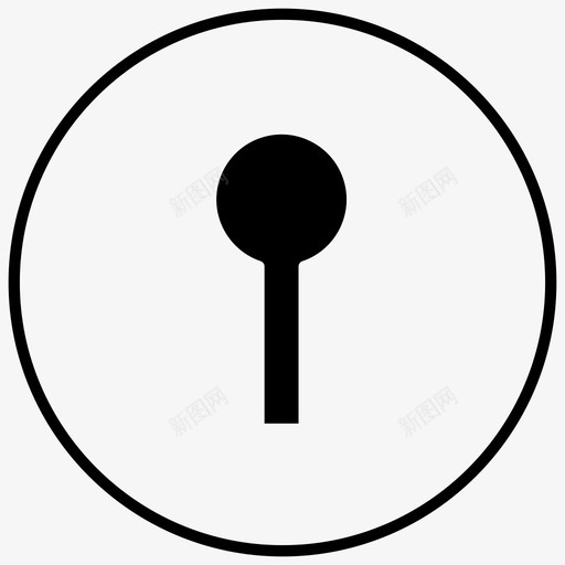 锁孔关闭进入图标svg_新图网 https://ixintu.com 入口 关闭 回家 打开 进入 钥匙锁 锁孔