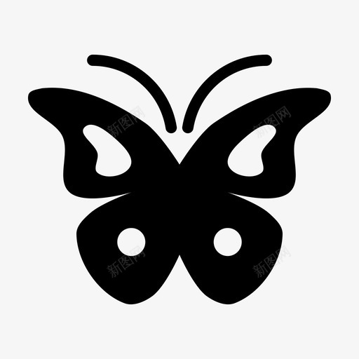 蝴蝶飞舞昆虫图标svg_新图网 https://ixintu.com 农业 农业和园艺雕文 帝王 昆虫 蝴蝶 飞舞 飞蛾