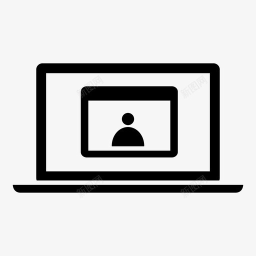skype聊天电脑图标svg_新图网 https://ixintu.com skype 电脑 科技电脑 聊天 视频通话